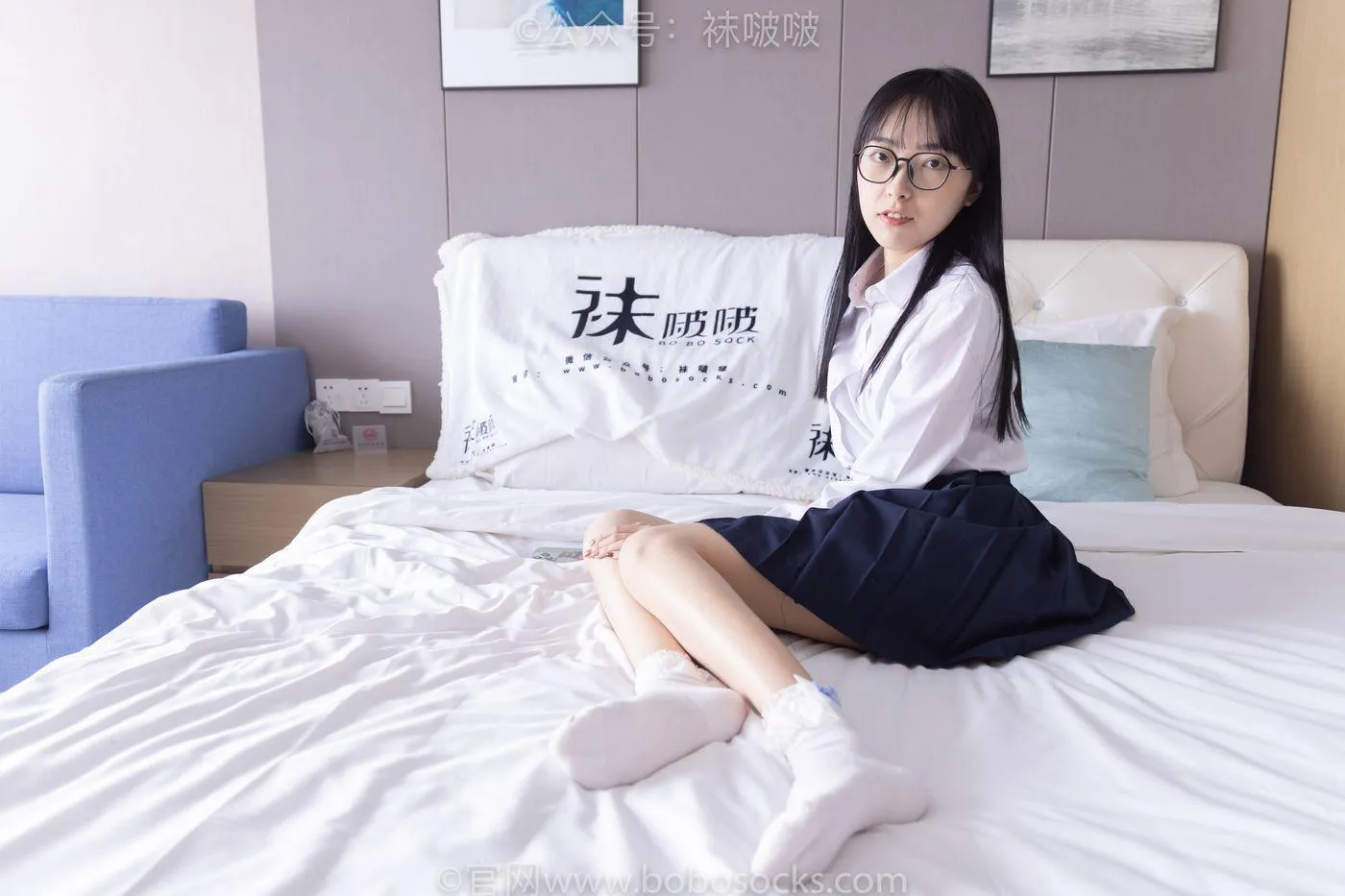 [BoBoSocks袜啵啵]NO.070 稚予-皮鞋、拖鞋、过膝袜、白棉袜 [148P]插图